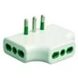 ADATTATORE TRIPLO PIATTO 16A BIPASSO