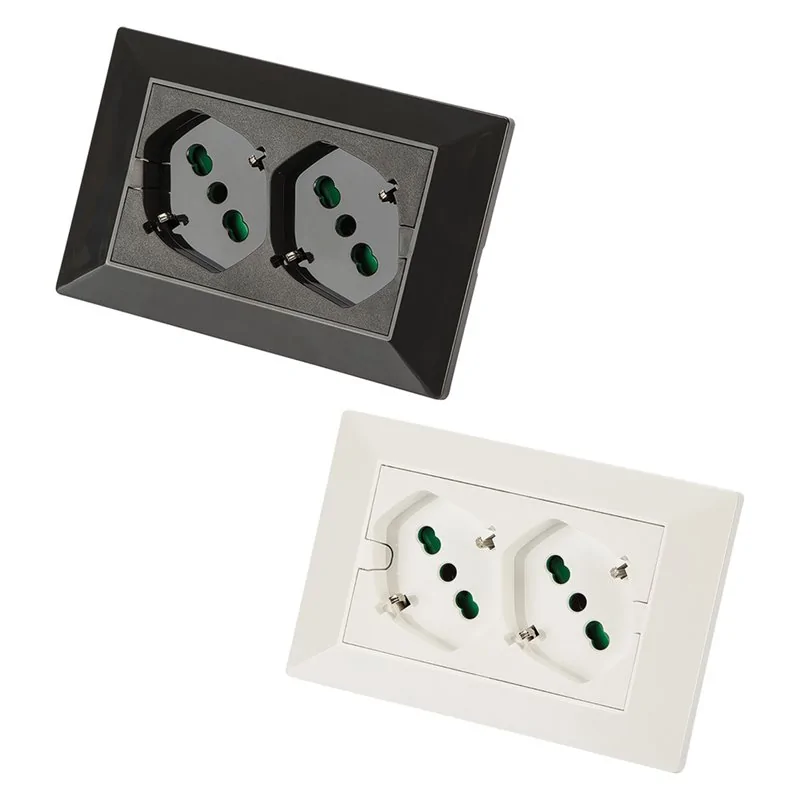 DOPPIA PRESA INCASSO PER SCATOLA SERIE 'OPERA PLUS' 