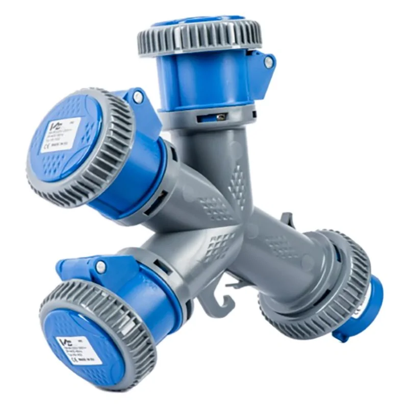 ADATTATORE INDUSTRIALE TRIPLO 230V VB