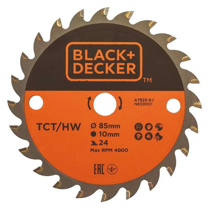 DISCO PER LEGNO PER MINI SEGA CIRCOLARE B&B A7525-XJ