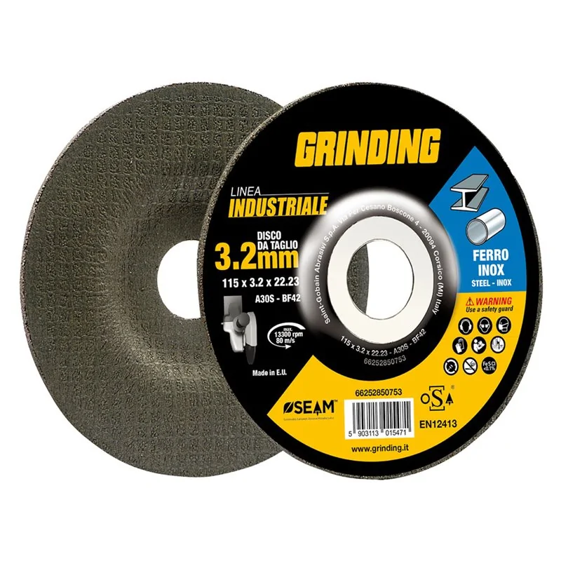 DISCO ABRASIVO PER FERRO GRINDING LINEA INDUSTRIALE