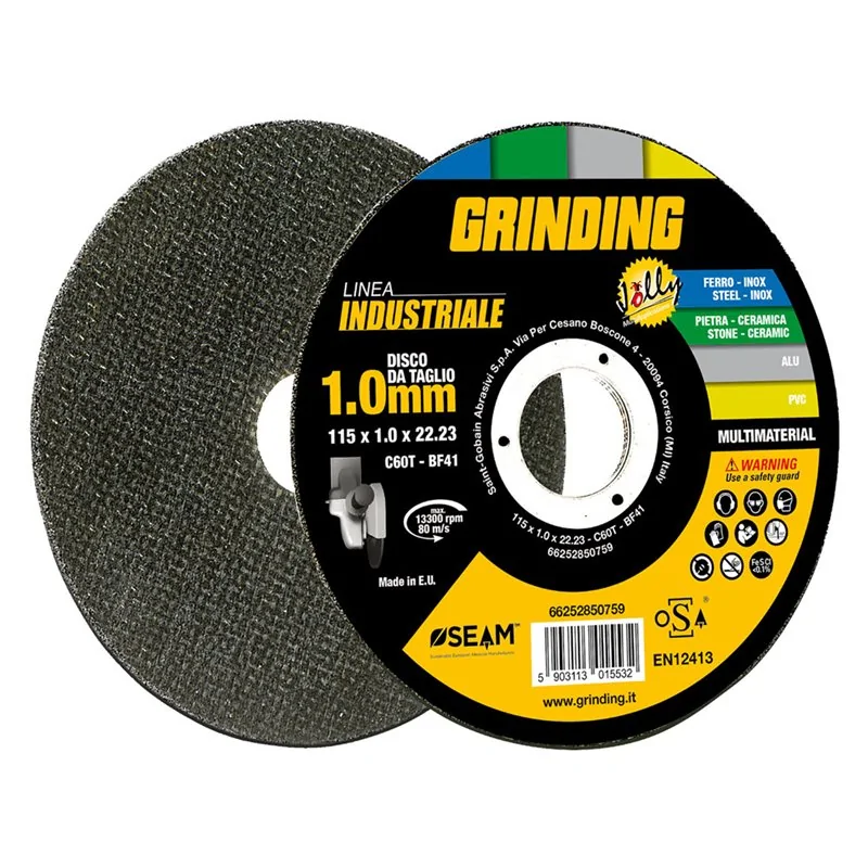 DISCO ABRASIVO UNIVERSALE JOLLY GRINDING LINEA INDUSTRIALE
