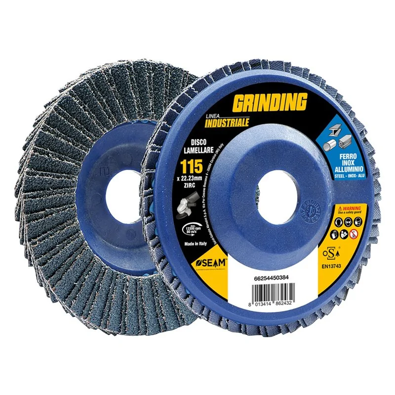DISCO LAMELLARE PER ACCIAIO INOX GRINDING LINEA INDUSTRIALE