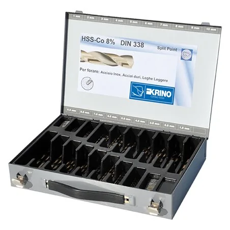 SET PUNTE PER METALLO AL COBALTO 8% 116 PZ KRINO