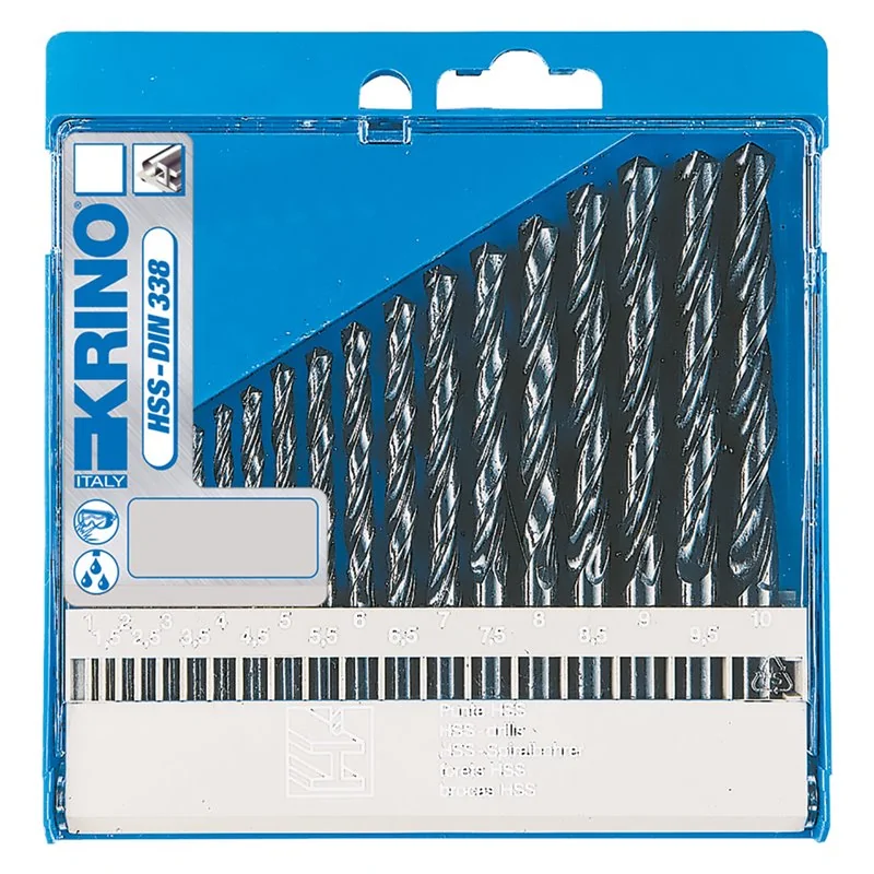 SET PUNTE PER METALLO HSS RULLATE 19 PZ KRINO