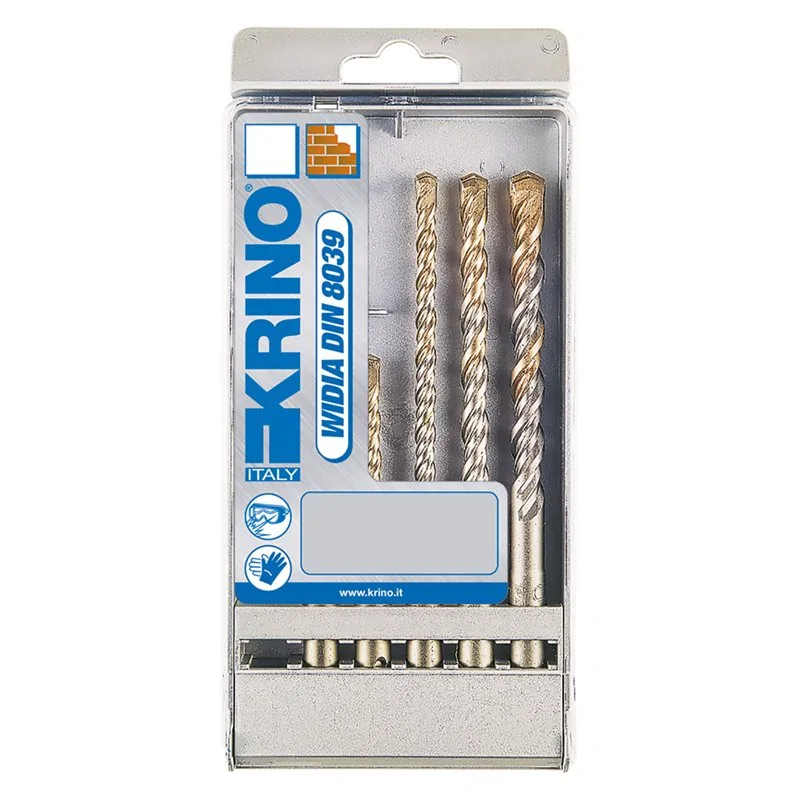 SET PUNTE MURO SERIE SDS PLUS PER MARTELLI 5 PZ KRINO