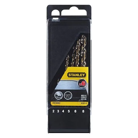 SET PUNTE PER METALLO HSS-E COBALTO 6 PZ STANLEY