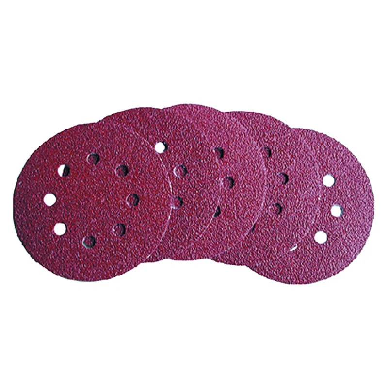 DISCO IN CARTA ABRASIVA CON VELCRO FORATO Ø125