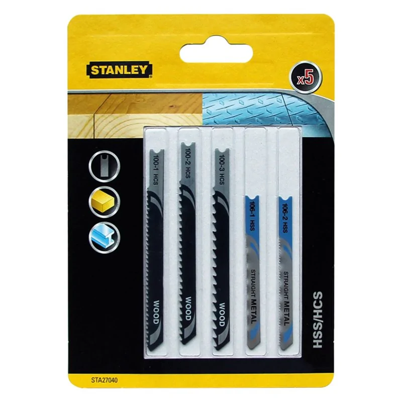 LAMA UNIVERSALE SEGHETTO ALTERNATIVO SET MISTO ATTACCO AD U CF 5 PZ