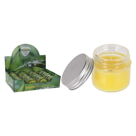 CANDELA ALLA CITRONELLA VETRO CM 6