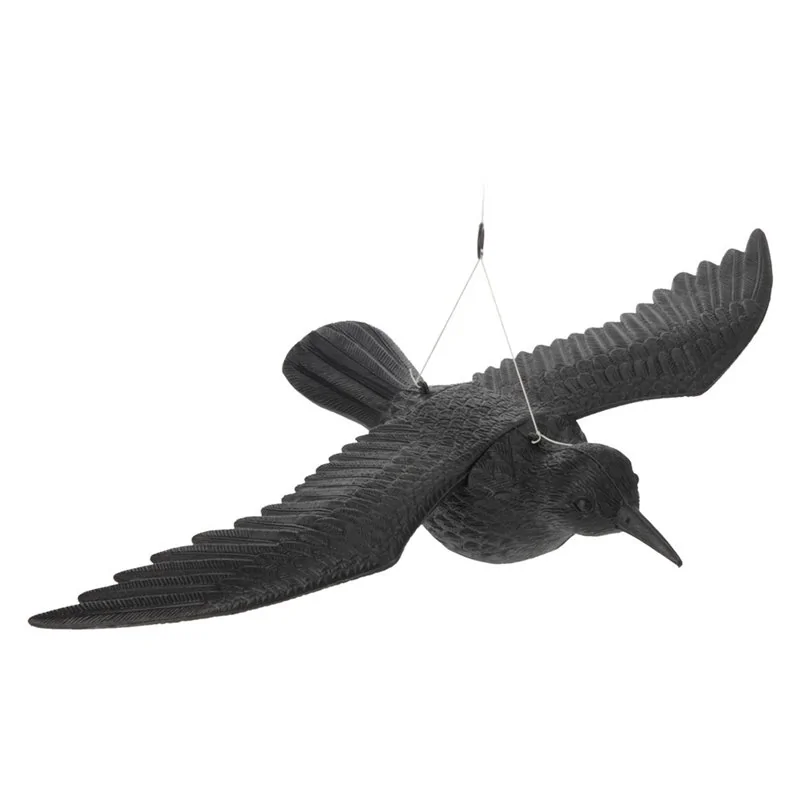 STATUETTA SCACCIA VOLATILI A FORMA CORVO