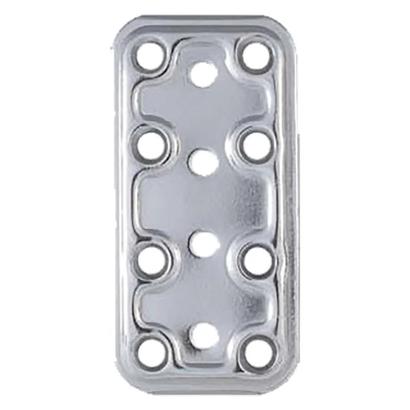 PIASTRA DIRITTA ART.745IN ACCIAIO INOX