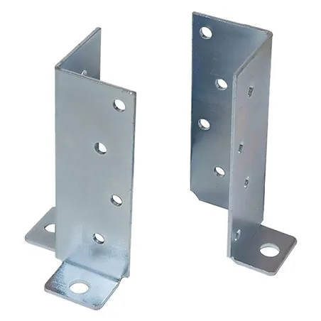 SUPPORTO PER PILASTRI AD ANGOLO ZINCATO