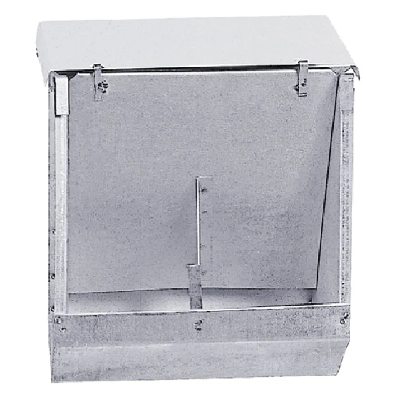 MANGIATOIA A TRAMOGGIA PER CONIGLI IN LAMIERA