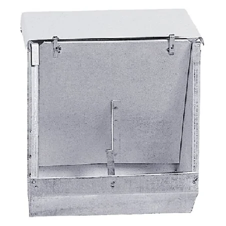 MANGIATOIA A TRAMOGGIA PER CONIGLI IN LAMIERA