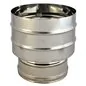 FUMAIOLO A CAPPELLO DOPPIA PARETE 'ANTIVENTO' INOX