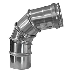 CURVA REGOLABILE INOX A 90°