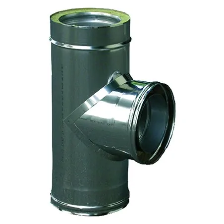 RACCORDO DOPPIA PARETE A 'T' 90° INOX 25/30 KASART