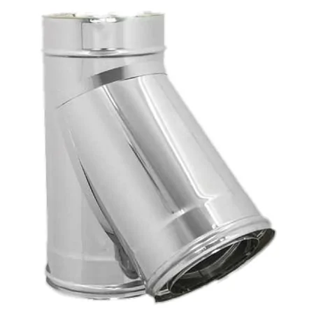 RACCORDO DOPPIA PARETE A 'Y' 135° INOX KASART