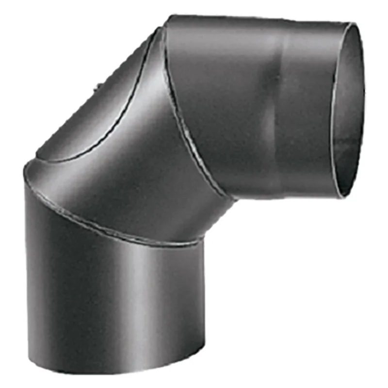 CURVA ACCIAIO NERO 90°