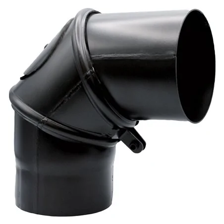 CURVA REGOLABILE ACCIAIO NERO 90°