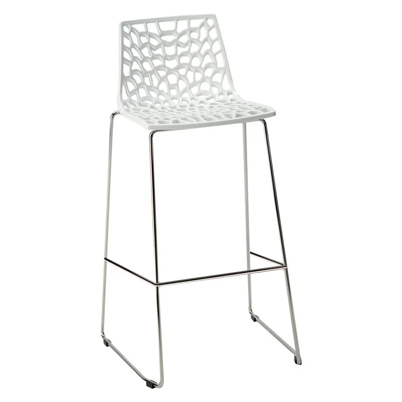 SEDIA SGABELLO IN METALLO / PLASTICA 'SPIDER'