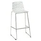 SEDIA SGABELLO IN METALLO / PLASTICA 'SPIDER'