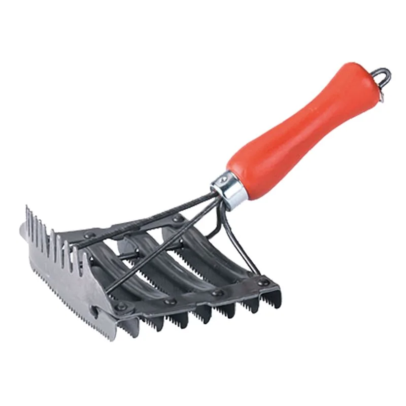 STRIGLIA PER EQUINI MANICO LEGNO