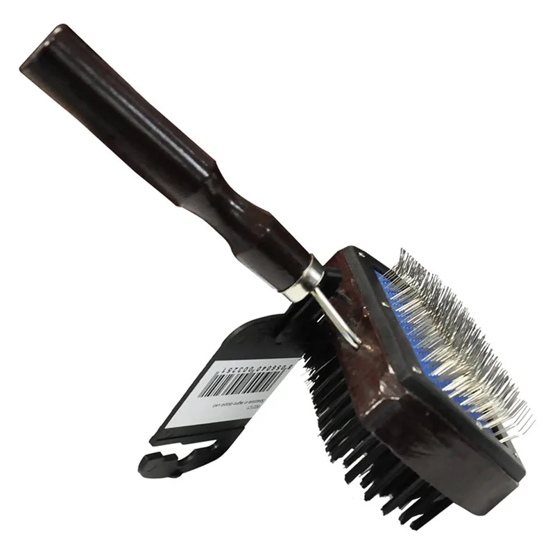 SPAZZOLA CARDATRICE PER CANE IN LEGNO