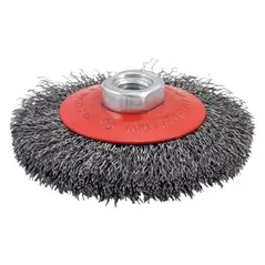 SPAZZOLA CONICA PER SMERIGLIATRICE FILI ONDULATI VERTO