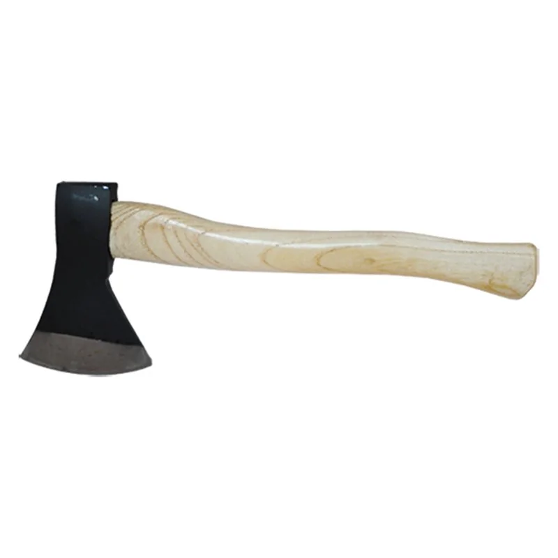 SCURE TIPO TIROLO NERA CON MANICO LEGNO