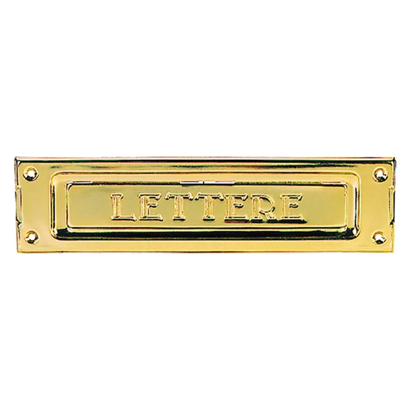 BUCA PER LETTERE OTTONE LUCIDO
