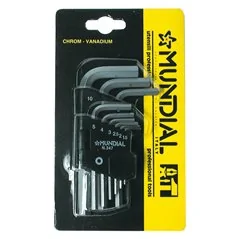 CHIAVI ESAGONALI IN SERIE MUNDIAL 9 PZ MUNDIAL