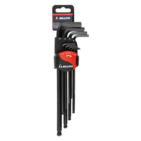 CHIAVI ESAGONALI BALPOINT IN SERIE BELLOTA 9 PZ
