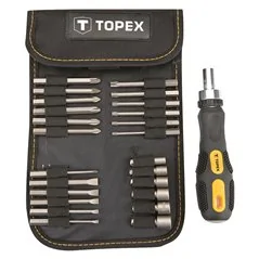 CACCIAVITE A CRICCHETTO IN KIT 26 PEZZI TOPEX