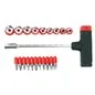 CACCIAVITE PORTAINSERTI / BUSSOLE IN KIT 22 PEZZI TOPTOOLS