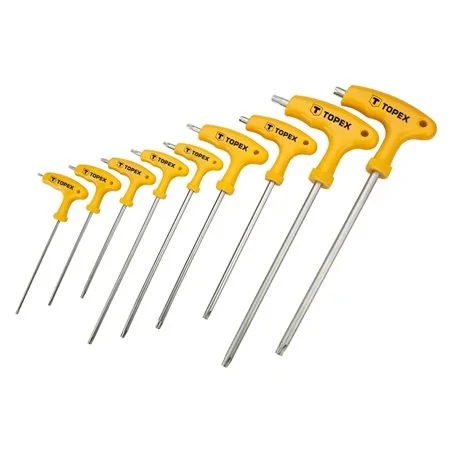 SERIE CACCIAVITI A 'T' RESISTANT-TORX 9 PZ TOPEX
