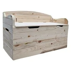 CASSAPANCA IN LEGNO CON SCHIENALE