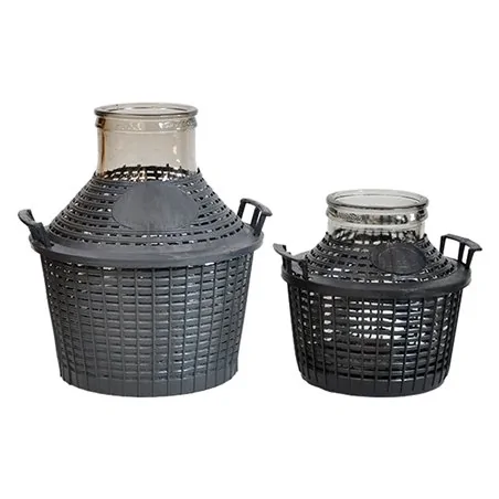 DAMIGIANA IN VETRO A 'BOCCA LARGA' SENZA TAPPO