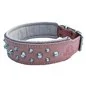 COLLARE PER CANE CUOIO IMBOTTITO CON BORCHIE