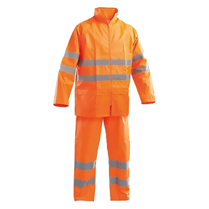 GIACCA E PANTALONE IMPERMEABILI ALTA VISIBILITA'