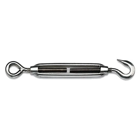TENDITORE AD OCCHIO E GANCIO ACCIAIO INOX CERTIFICATO