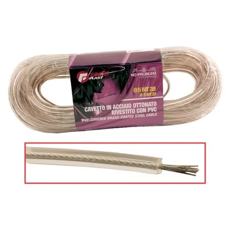 CAVETTO STENDIBIANCHERIA Ø5 ACCIAIO OTTONATO RIVESTITO