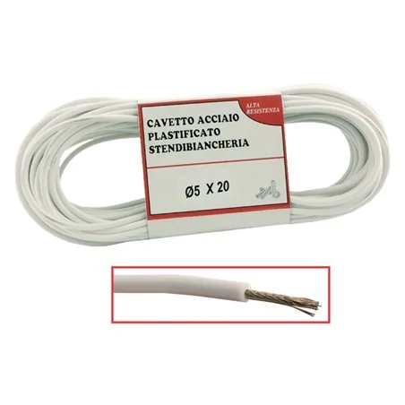 CAVETTO STENDIBIANCHERIA BIANCO L Ø5