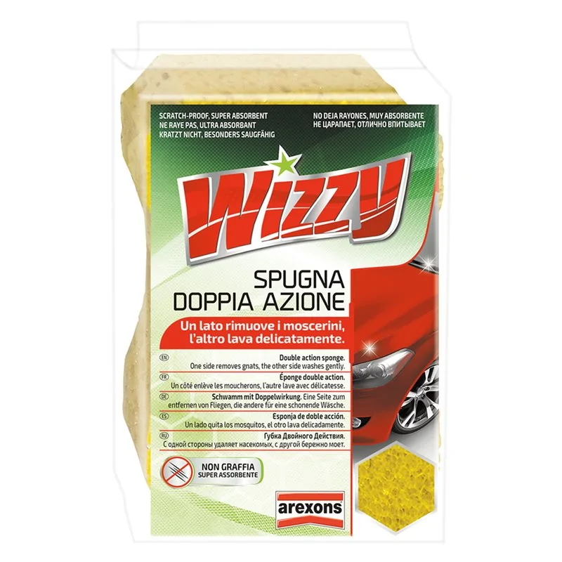 SPUGNA LAVAGGIO AUTO DOPPIA AZIONE WIZZY