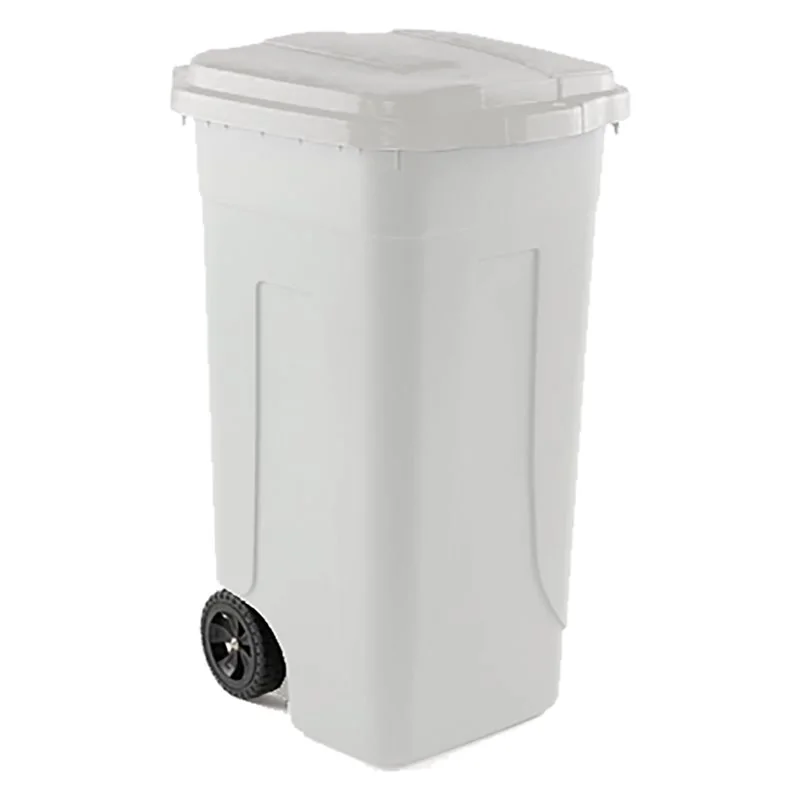 BIDONE IMMONDIZIA CARRELLATO 'OTTANTA' LT 80