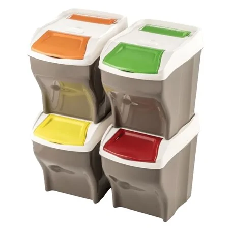 PATTUMIERA RACCOLTA DIFFERENZIATA SET 'POKER PLUS' 2