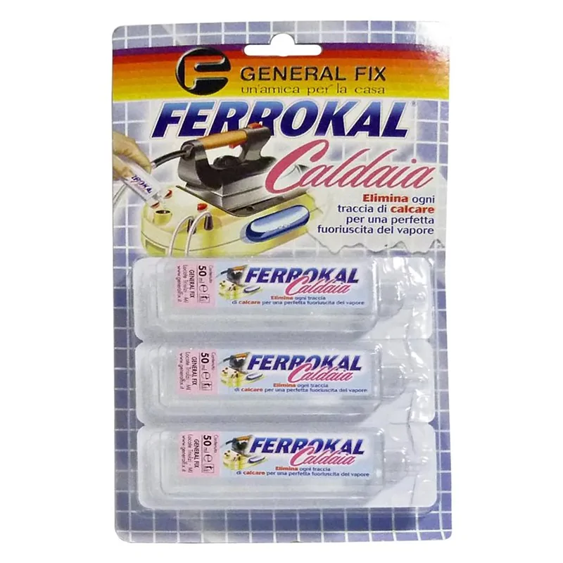 DECALCIFICANTE CALDAIE FERRI DA STIRO 'FERROKAL CALDAIA' CF 3 PZ