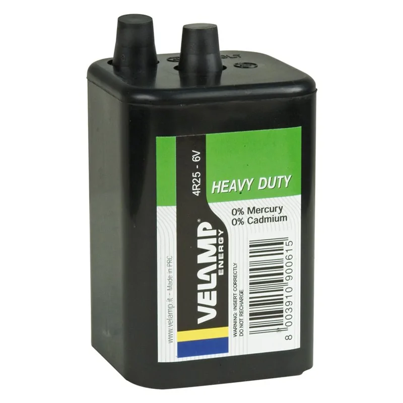BATTERIA PER LAMPEGGIANTI 4R25 - 6 V