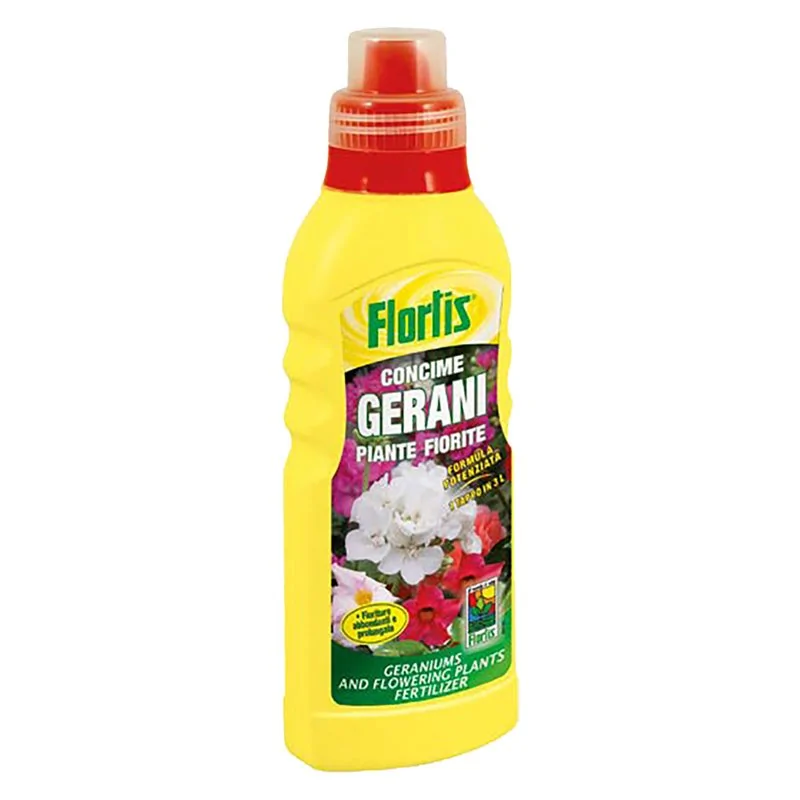 CONCIME LIQUIDO GERANI E PIANTE FIORITE FLORTIS